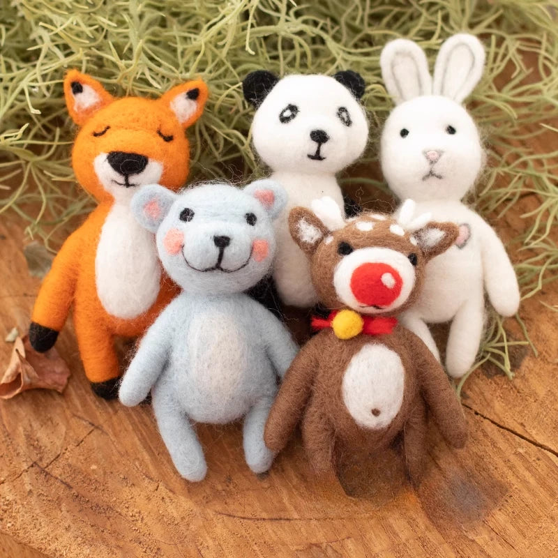 Newborn Photography Props Wool Felt  Doll Rabbit Bear Clond and Star　Photography Props Accessories Baby Studio
