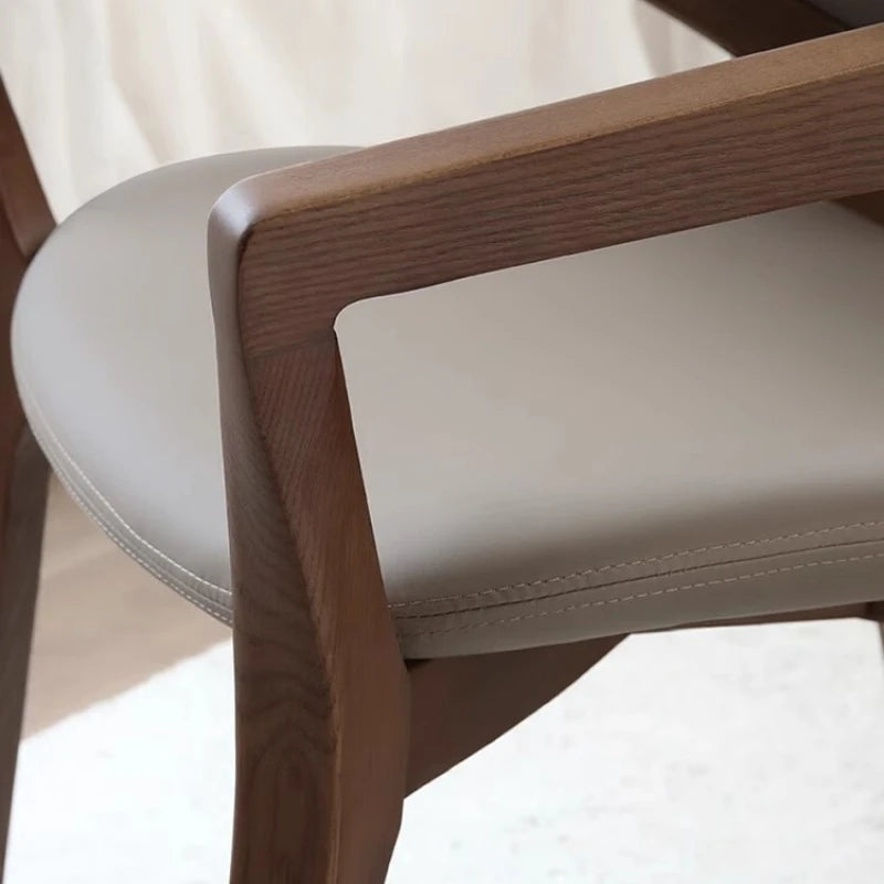 Nordic Simple Chair Solid Wood Italian Lounge Clear Aesthetics Modern Chairs Designer Entrance Minimalist Muebles Furniture