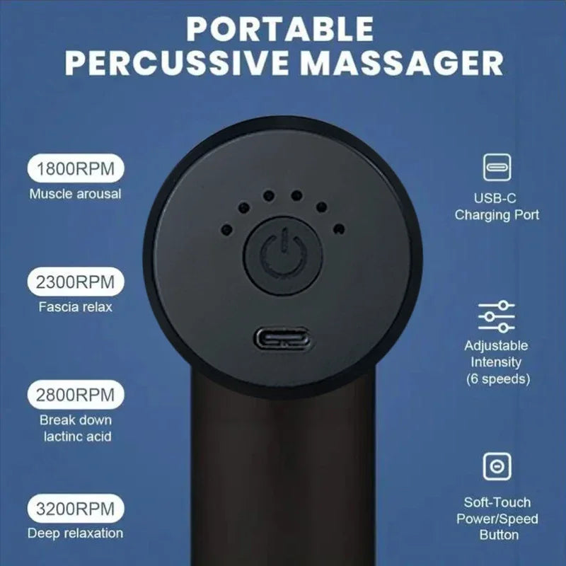 Mini Fascia Gun Wireless Massage Gun Muscle Relaxation Massage Equipment Neck Membrane Cervical Spine Massage Instrument