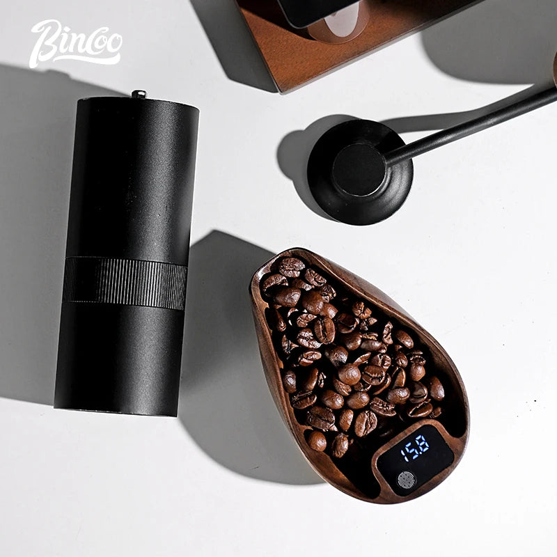 Bincoo Intelligent Electronic Scale Kitchen Scale Professional Coffee Scale Bean Plate 0.1g Accurate Weight Rechargeable