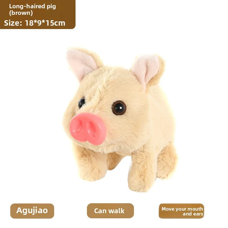 Electric Plush Leash Pig Simulation Called Walking Swing Electronic Pet Play House Doll Children's Toyshuggywuggytańczący kaktus