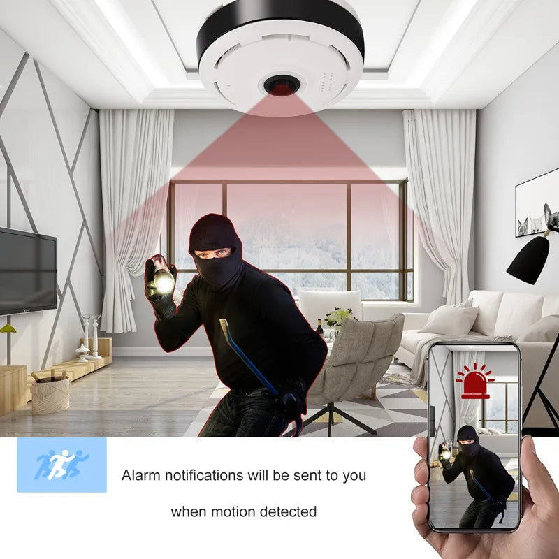 360 Panoramic WIFI Camera V380 Pro Two Ways AUDIO Smart Home Security Protection MINI Surveillance Wireless Camera 5MP