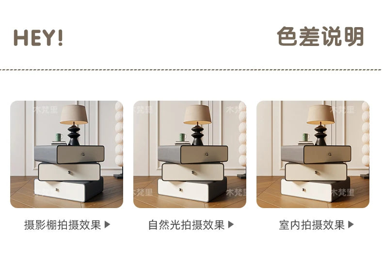 Luxury Storage Bedside Table Bedroom Mobile Cabinets Librero Unique Organizer Nightstand Wood Mesitas De Noche Hotel Furniture