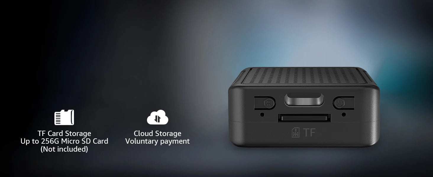 Indoor 4K Security Mini Camera Night Vision 4H Battery Life Motion Detection Alerts SD/Cloud Storage Phone App Control Baby Cam