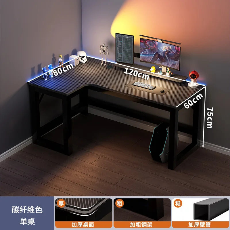 Creative Corner Computer Desks European Office Furniture Double Table Internet Cafe Gaming Desk Home Bedroom Wooden Study Table