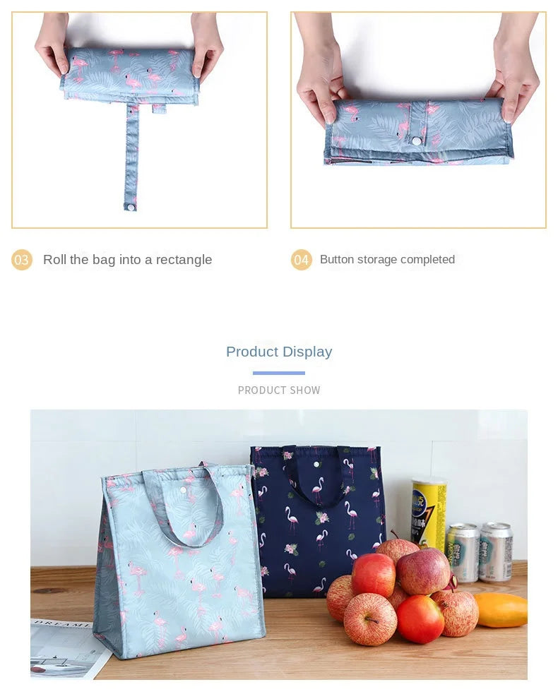Insulated Thermal Cooler Bag Lunch Storage Box Bag Portable Picnic Camping Bag Food Drink Storage Leakproof Outdoor Cooler Box