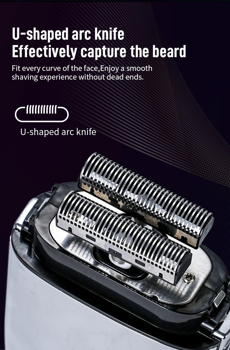 Kemei Tx1 Rechargeable Metal Housing Pro Electric Shaver For Men Hair Beard Electric Razor Bald Shaving Machine Finishing Fade