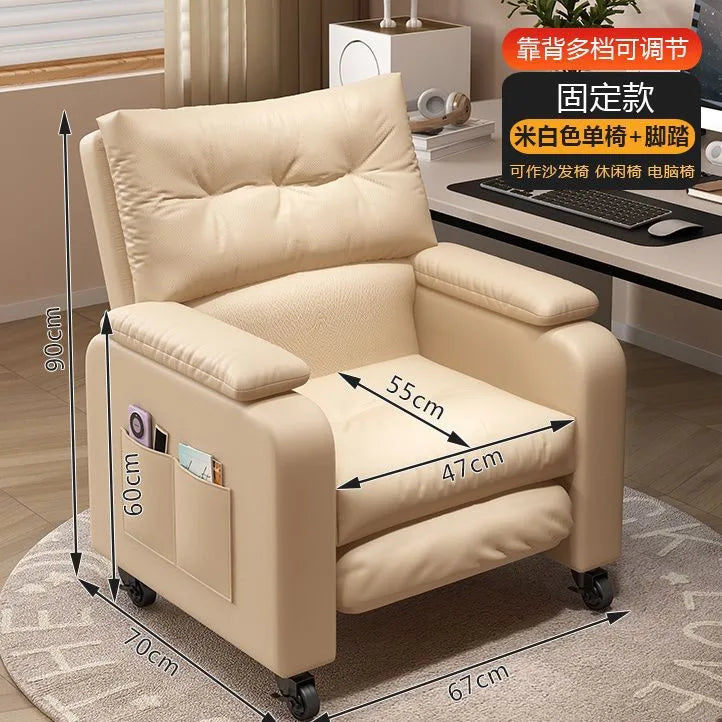 Sofa Computer Chair Sitting Comfort Home Lazy Chair Can Lie in The Bedroom Internet Cafe Single Lazy Sofa Gaming Chair