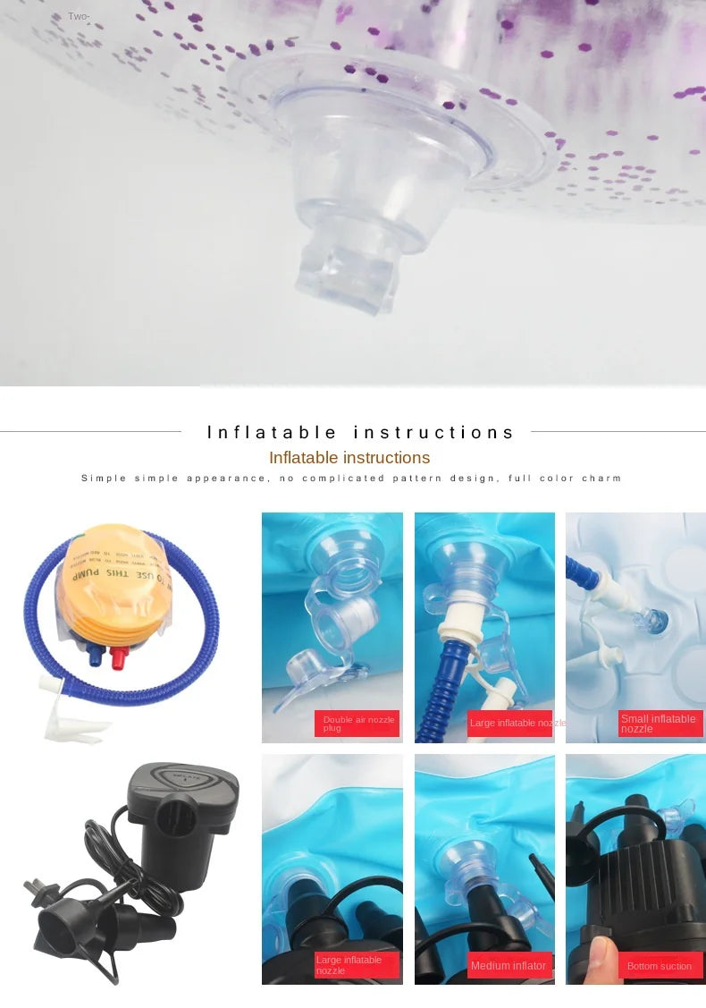 K-STAR Spot Inflatable Home Lazy Sofa Transparent Sequin Lounge Chair Portable PVC Inflatable Sofa Outdoor Portable New Hot 2024