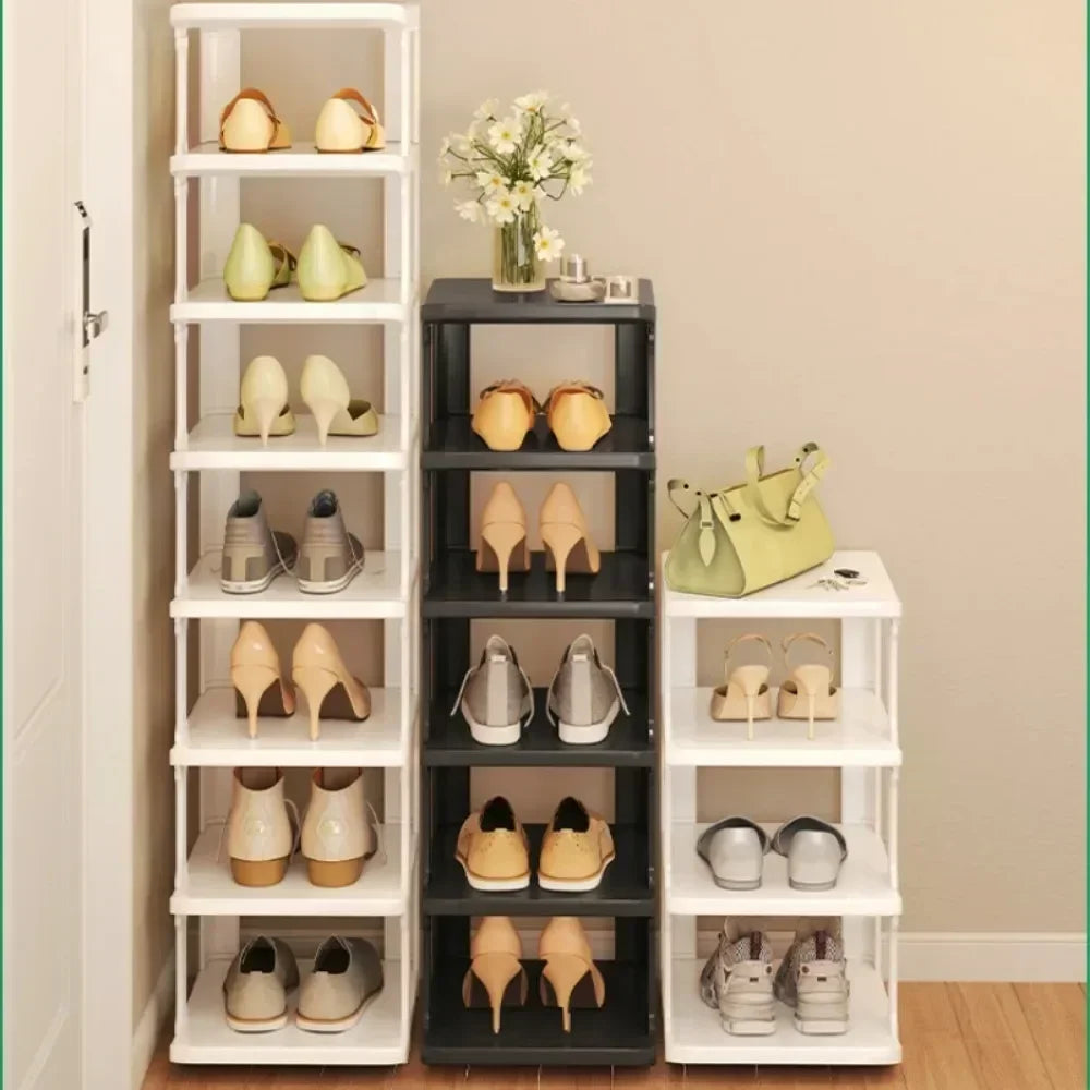 Shoe Rack Storage Organizer Household Living Room Vertical Shoes Rack Storage Cabinet Cabinets Removable Household Shoe Rack