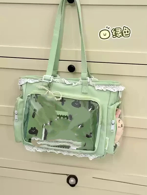 Ballet Girl Large Appetite Itabag Japanese Two-Dimension Single Shoulder Crossbody Bag Gift For Friends Women'S Handbag