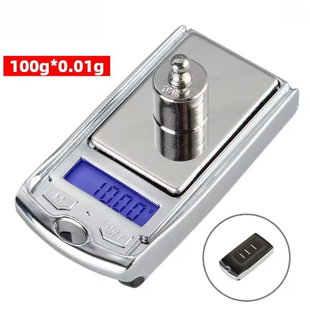 100g*0.01g mini LCD Electronic Digital Pocket Scale Jewelry Gold Weighting Scale Gram Balance Weight Scales As Car Key