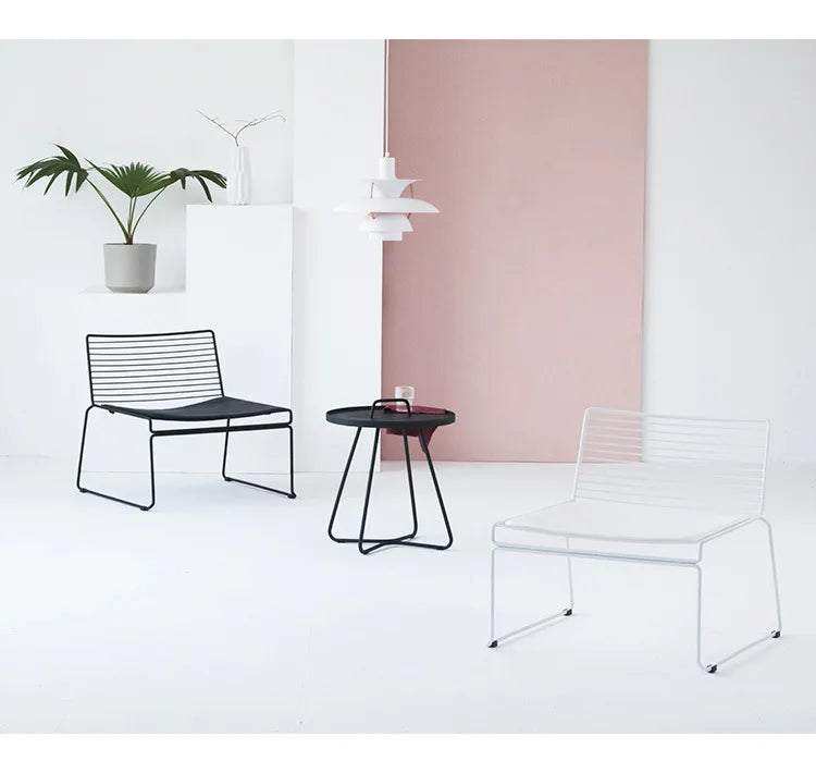 Nordic Fashion Backrest Home Chair Personality Hollow Leisure Chair Single Dining Chair Decorative Chair Outdoor Balcony Couch