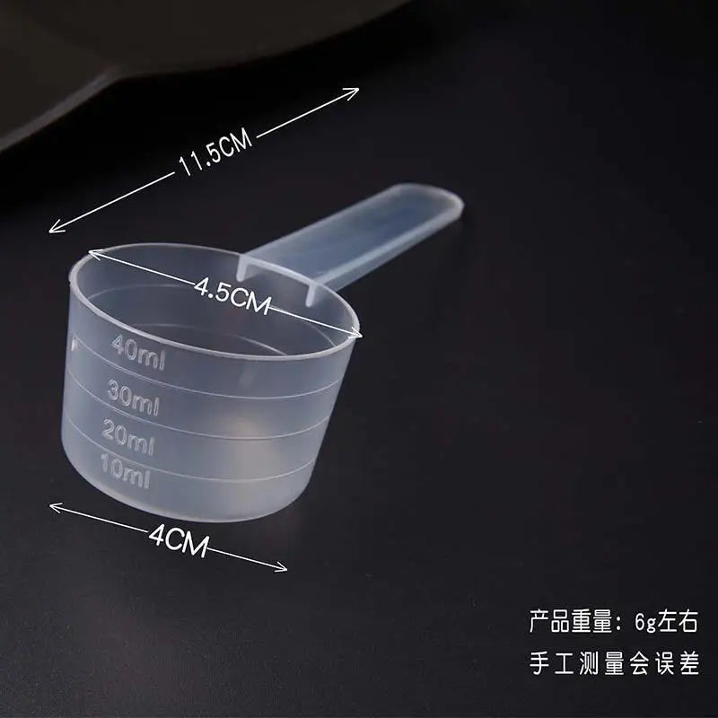 5pcs Plastic Measuring Spoons Washing Powder Spoon Plastic Gel Facial Mask Spoon Scaled Baking Tools Measuring Spoon Set