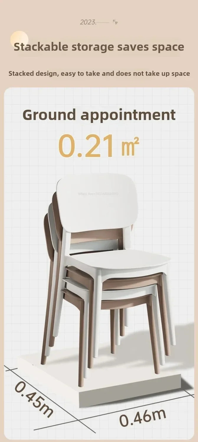Hot Chair, Plastic, Household, Thickened, Restaurant, Backrest Chair, Commercial, Dining Chair, Modern, Simple, Comfortable