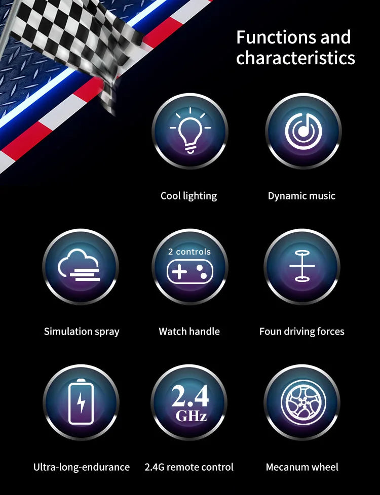 f1 RC Car Gift Children toys rc drift car remote control car toys for kids Gift for Boy Gesture Radio Remote Control Spray Stunt