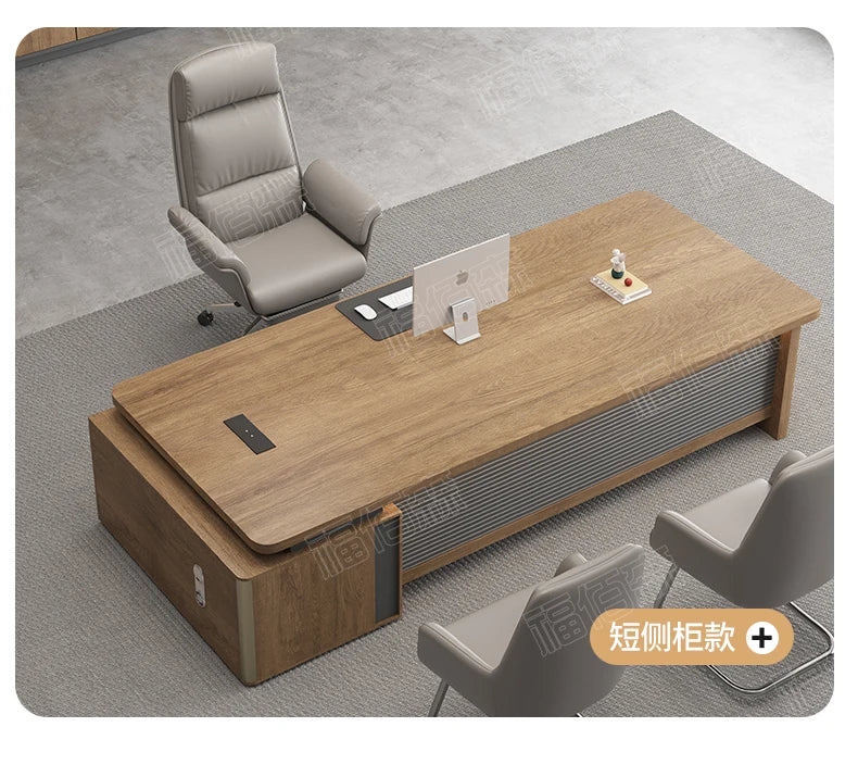 Boss Simple Furniture Computer Office Table Chair Combination Workshop Seating Desk Crafting Desk With Storage Design Furniture