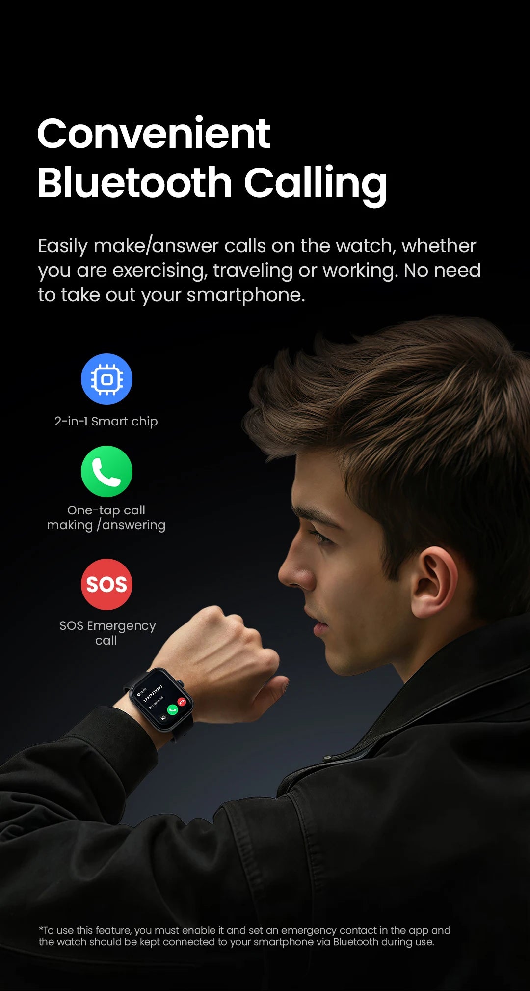 HAYLOU Watch 4 GPS Smartwatch 1.93'' HD Display Bluetooth Phone Call Health Monitoring IP68 Waterproof Smart Sport Watch