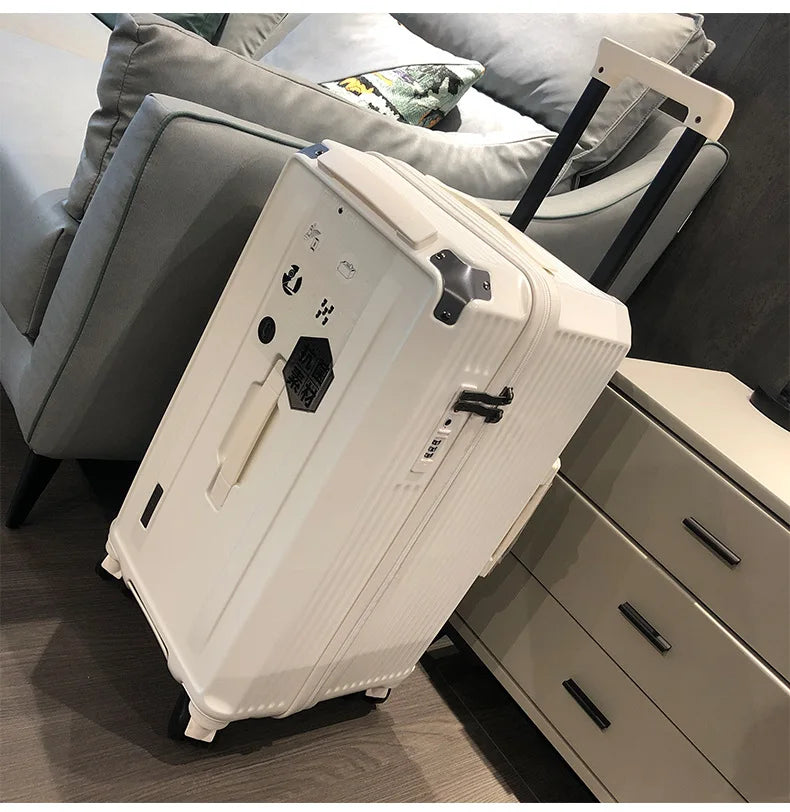 Japanese travel suitcase universal wheel password thickened trolley luggage 22/26/30 inch high value luggage for men and women