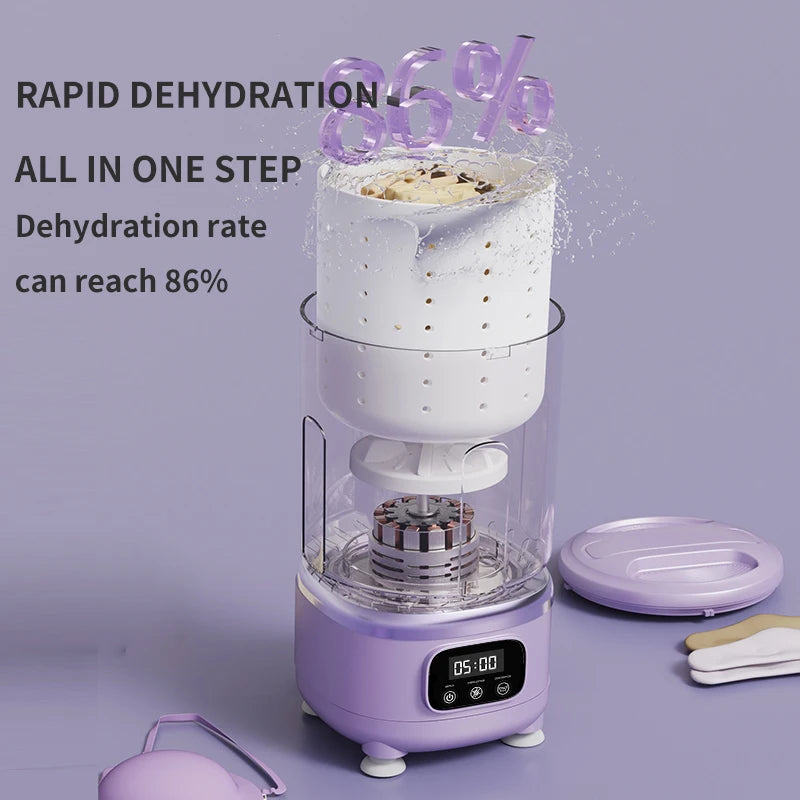 2L Wireless Mini Charging Wash in One Washing Machine Suitable for underwear, socks, pet clothes