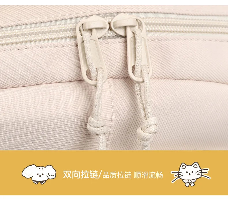 Capibara Cute Backpack Girl Anime Capybara Letter A-Z School Bags Kids Outdoor Sport Shoulders Bag Travel Rucksack Children Gift