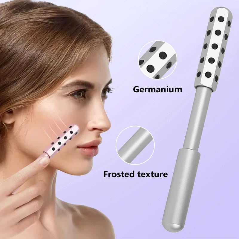 24 Germanium Face Massage Beauty Acupoint Roller Stick Wholesale Beauty Roller Tool Face Gua Sha Massager Women Skin Care Beauty
