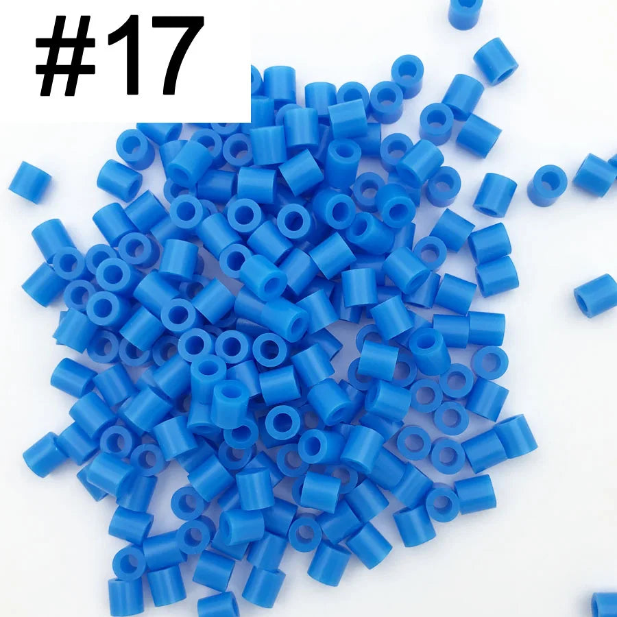 5mm 1000PCS  Black white gray blue green purple Hama Beads for Kids Iron Fuse Beads diy Puzzles Pixel Art Gift Children Toy