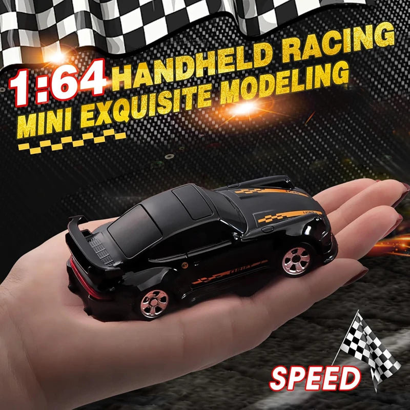 1/64 2.4G High speed Drift Rc Car 4WD Remote Control Car Four Wheel Drive Radio Controlled Mini RTR Racing Model Boy Toy Gift