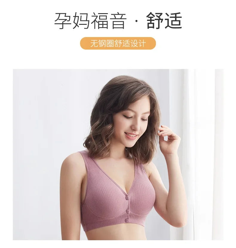Cotton Maternity Nursing Bras Pregnant Breastfeeding Pregnancy Women Underwear Breast Feeding Bra Soutien Gorge Allaitement