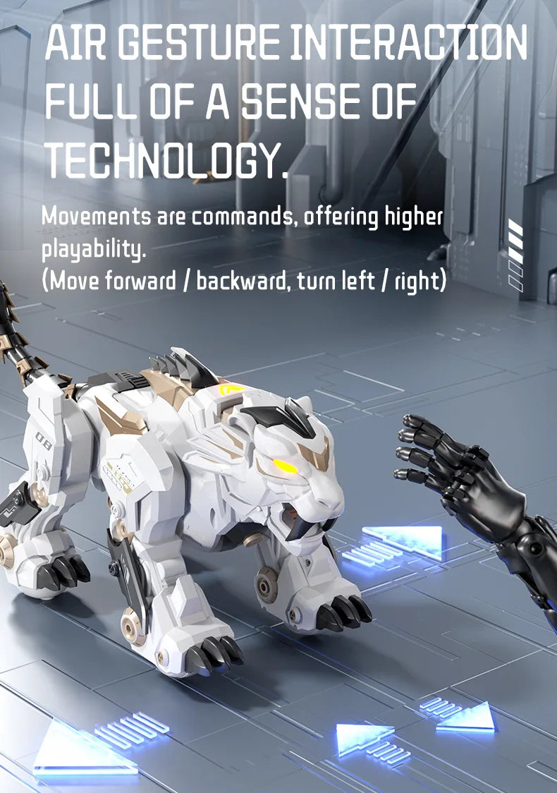 Jjrc R38 Smart Mechanical Tiger Robot Toy Electronic Pet With Touch Gesture Sensing Cross-Border Dancing Stunt Gift For Kids