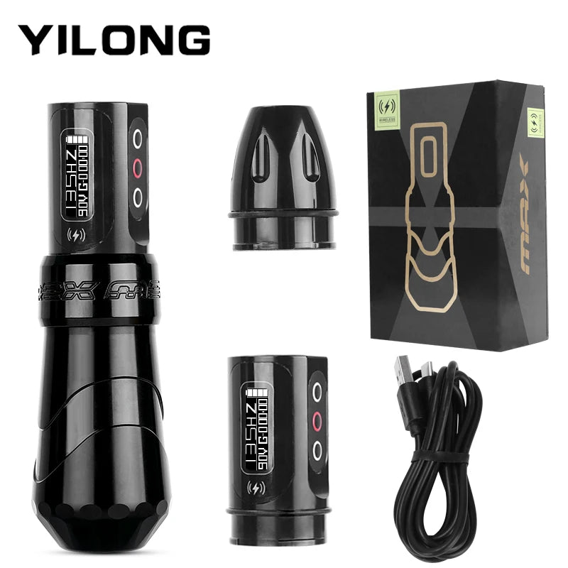 YILONG Fluk MAX Professional Tattoo Machine 2400mah Battery wireless Permanent Makeup Tattoo Pen Machine For Tattoo Body Artists