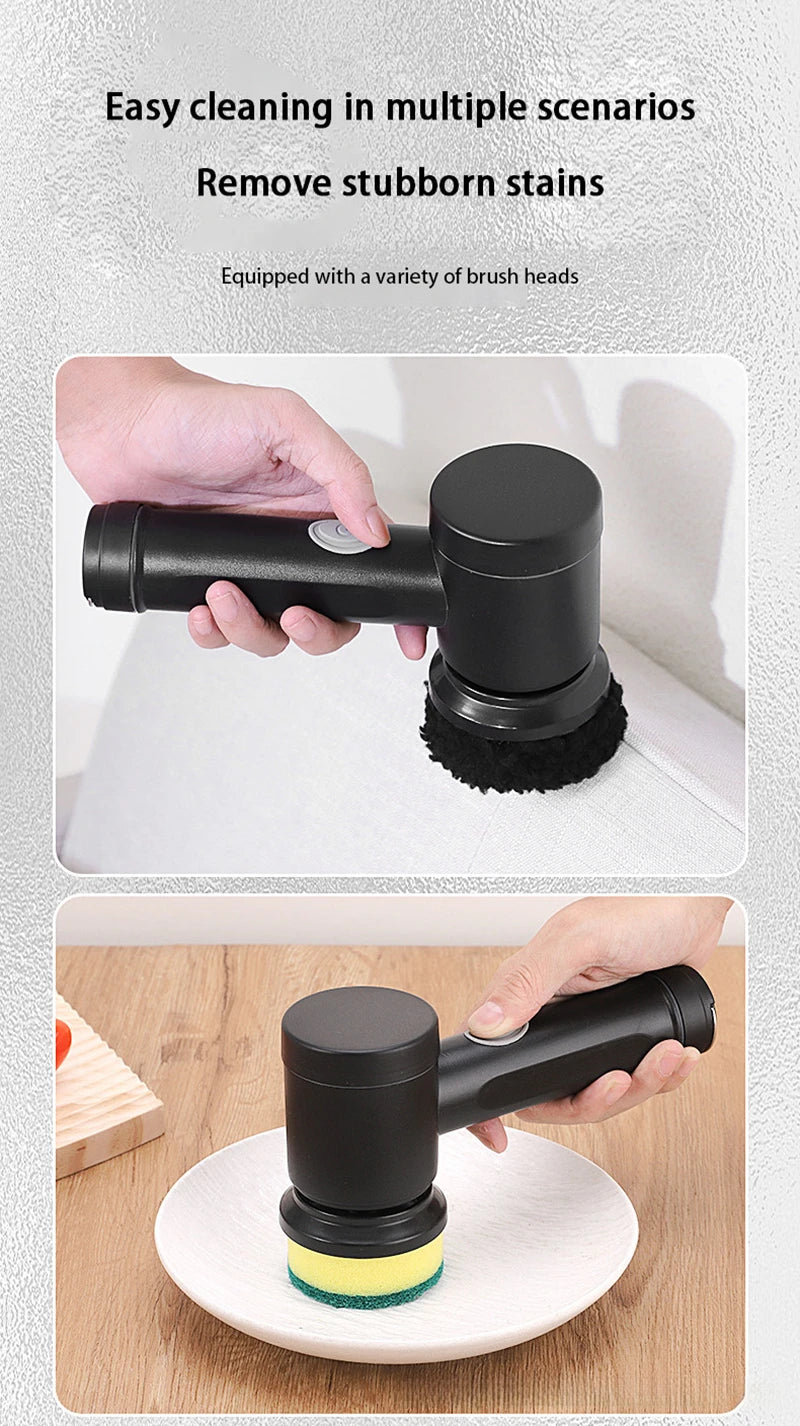 Xiaomi Electric Cleaning Brush Wireless Black High-power Multifunctional Bathroom Waterproof Portable Cleaning Brush Household
