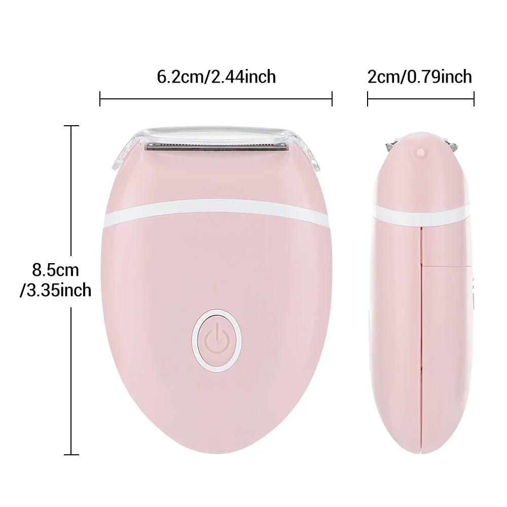 Women's Shaver Electric Mini Washable Razor Special Hair Removal Equipment for Whole Body Leg Armpit Intimate Area 3 in 1