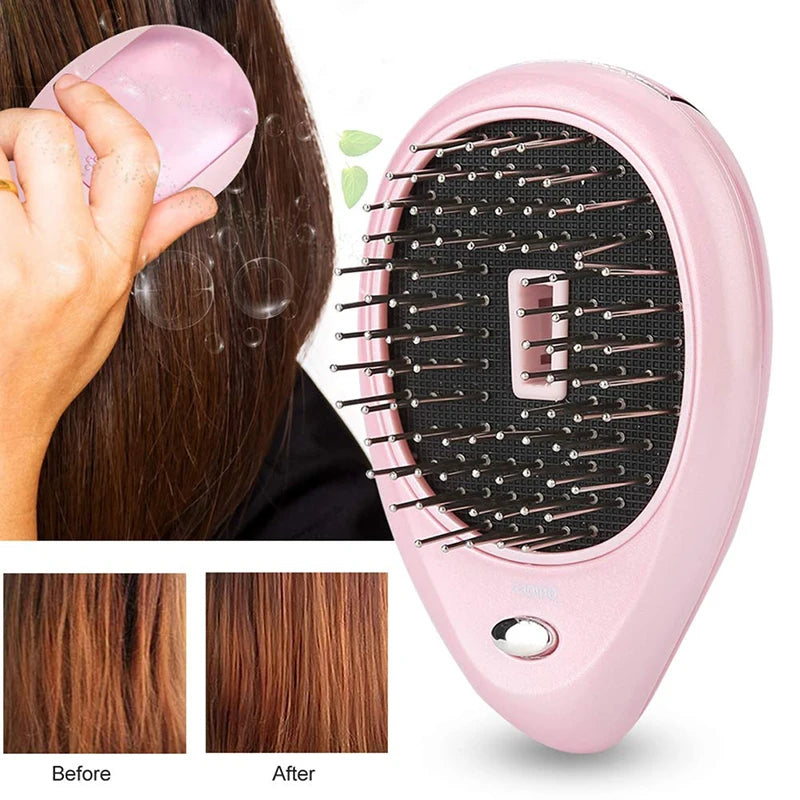 Bestselling Electric Negative Ion Massage Comb Portable Battery Style Hair Comb For Massaging Scalps And Clearing Acupoints