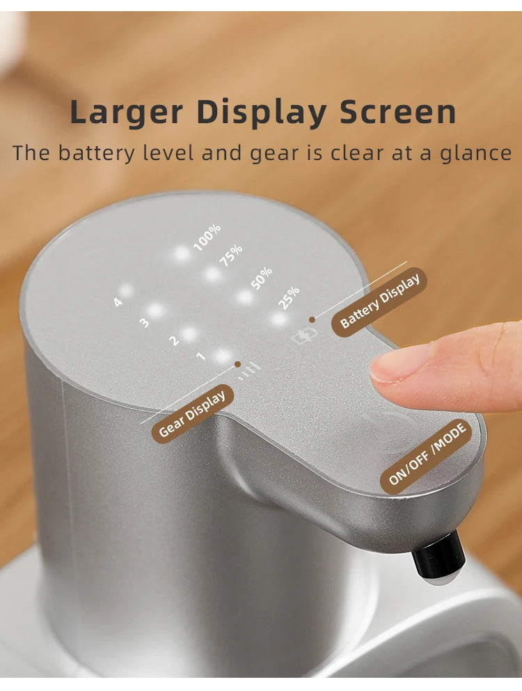 New Wall Mounted Automatic Soap Dispenser Foam Smart Hand Washing Machine 500ml Liquid Rechargeable Bathroom Induction Sensor