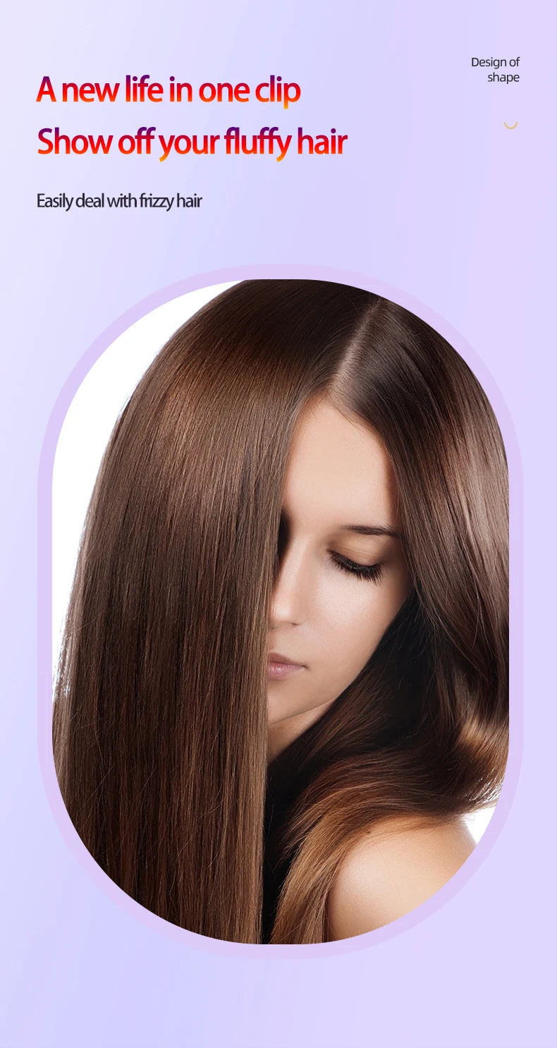 Women's Electric Hairbrush For Xiaomi Straight Hair Curly Hair 2 in 1 Negative Ion Hair Care 10 Seconds Quick Heating Hairbrush