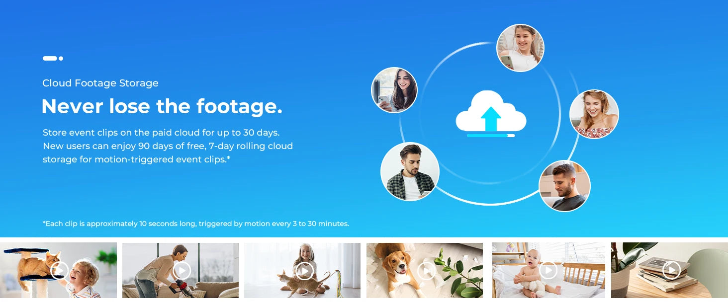 IMILAB C21 2.5K IP Security Camera MiHome App 360° Night Vision Baby Monitor with App, 2-Way Audio, AI Detection