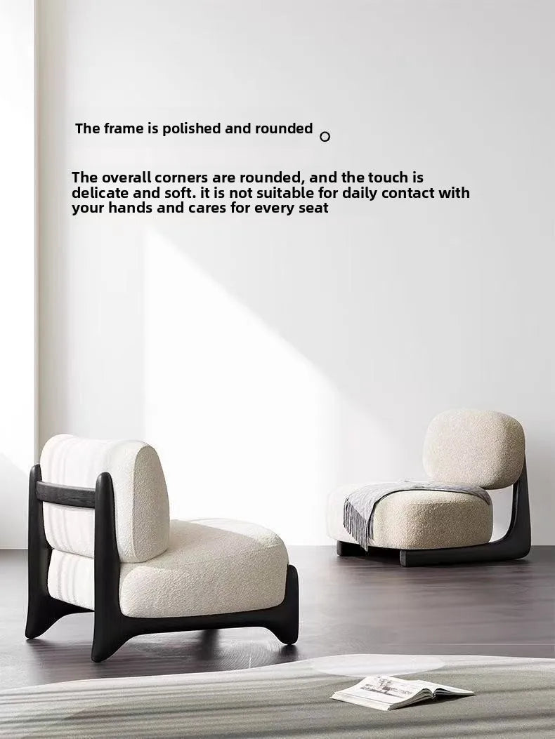 Cream Wind, Stool, Living Room, Balcony Bedroom, Chair Bed and Breakfast, Lazy Sofa Internet Celebrity Leisure Chair Sofa Chair