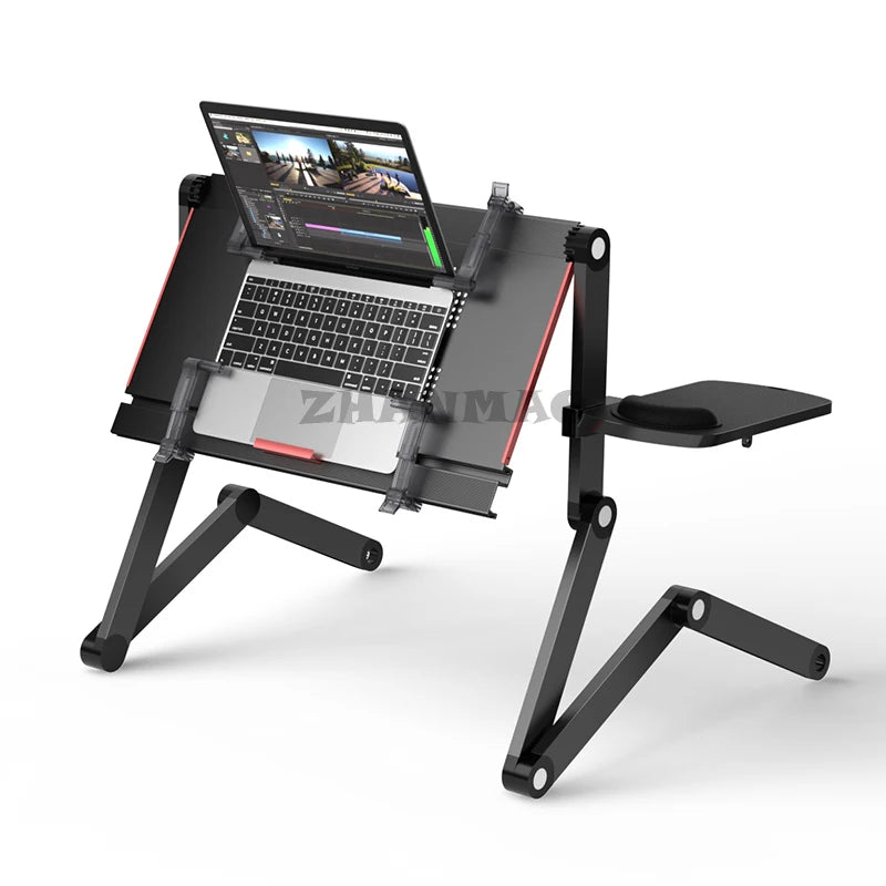 Lying Flat on The Bed, Laptop Desk, Foldable Tablet Stand, Adjustable and Movable, Writing Desk for Lying Down Desk Table