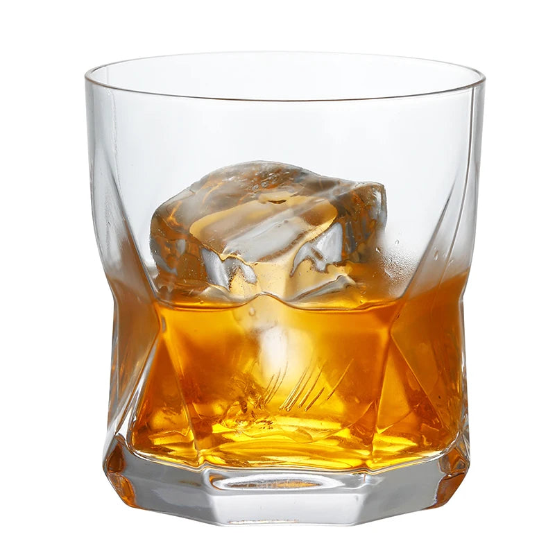 Whiskey Glass, Old Fashioned Rocks Glasses Tumblers, Glassware for Cocktail Scotch, Bourbon, Gin, Voldka, Brandy