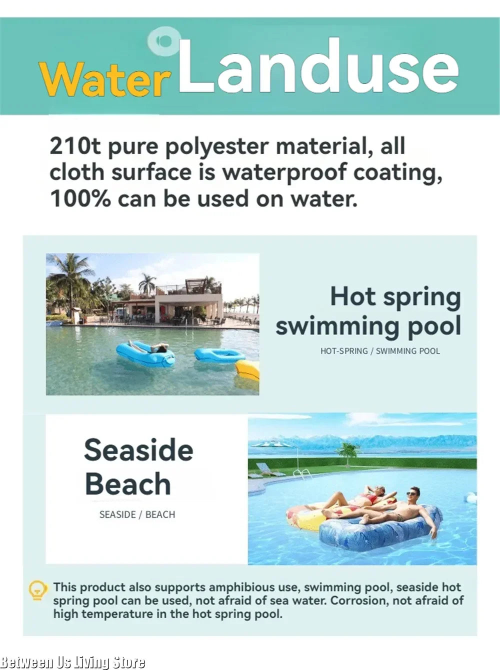 100% Waterproof Amphibious Inflatable Seatings Garden Furniture Lazy Inflatable Bed Convenient Storage Bag Explosion-proof Sofa