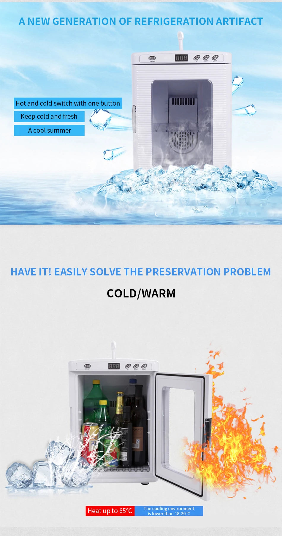 Hot drink cabinet Cold drink cabinet cold and warm small refrigerator display cabinet household beer refrigerator milk beverage