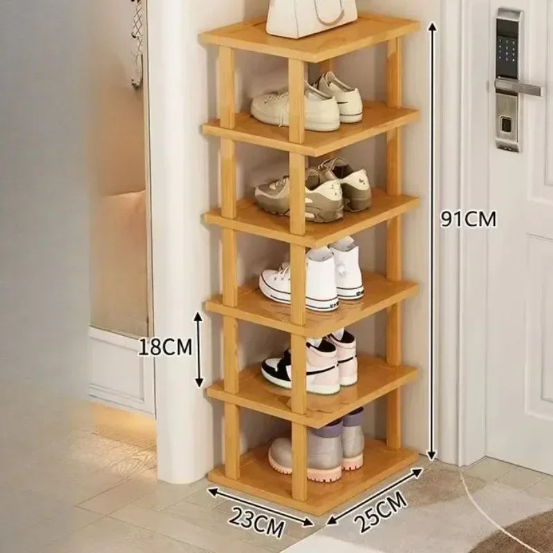 Bamboo Shoe Rack Detachable Shoe Rack for Easy Installation Storage Rack Entrance Storage Rack Multi-layer Simple Storage Rack