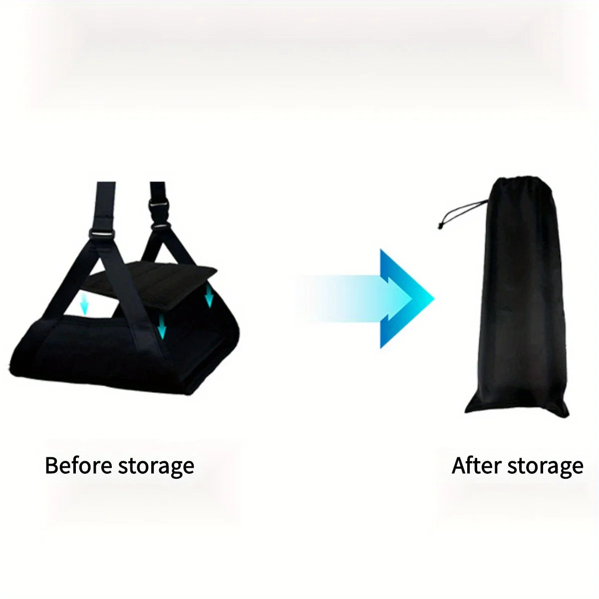 The 1PC travel rest hammock can be used to store office nap footrests, high-speed rail seat footrests, and airplane hammocks