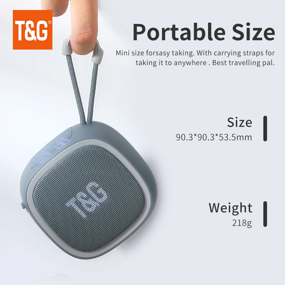 Bluetooth Speaker TG659 Mini Portable Wireless Powerful Speakers TWS BT 5.3 Sound Box HIFI Loudspeaker Supports TF Card Radio