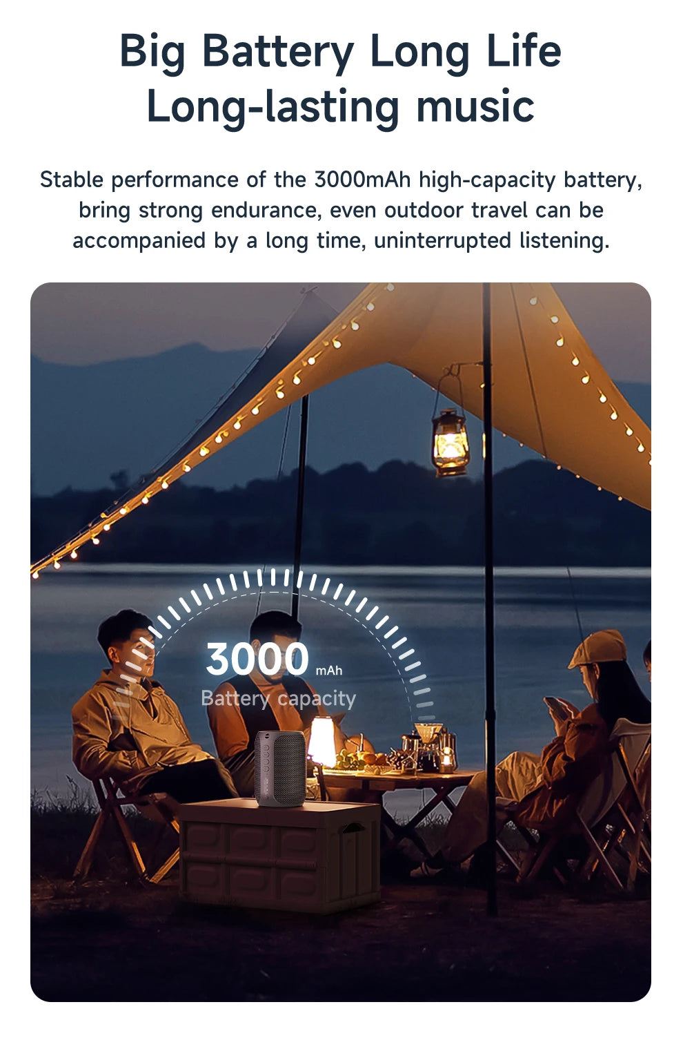 ZEALOT-S32PRO 15W Portable Bluetooth 5.2 Speaker Outdoor Waterproof Wireless TWS Mini Column Box Speaker Outdoor TF Card