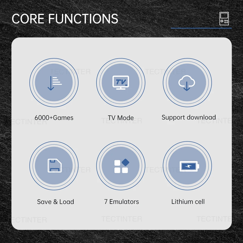 GB300 3.0 Inch Screen Handheld Game Console Player Video Game Console Built-in 6000 Game For SF/SFC/GB/GBA Support AV Output