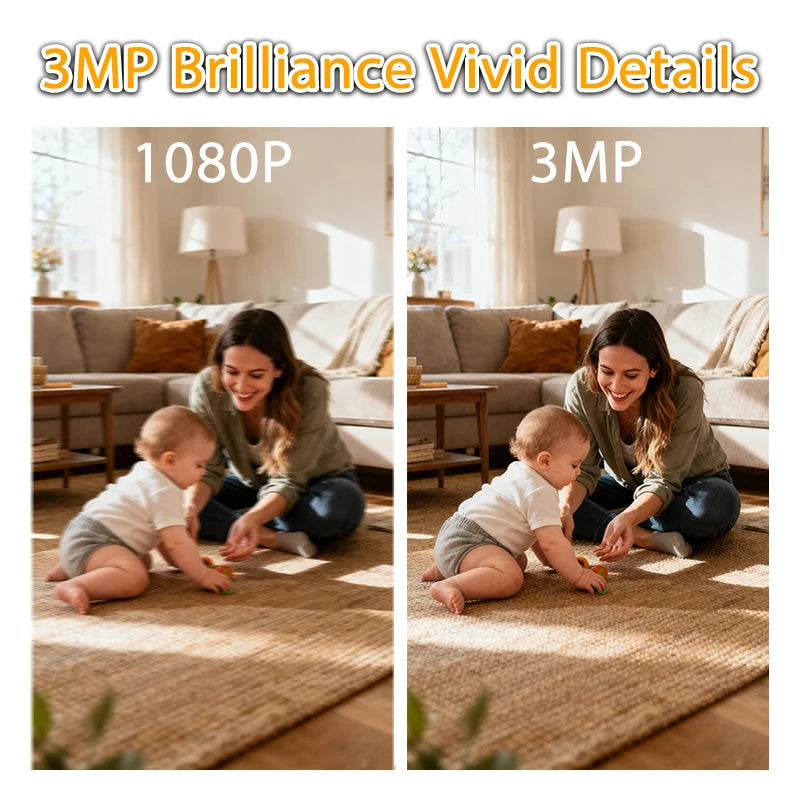 Boykeep 2K Pet Dog Camera with Phone App, 5G/2.4GHz WiFi Indoor Security Baby Camera, 360° Pan & Tilt, 2-Way Audio, Night Vision