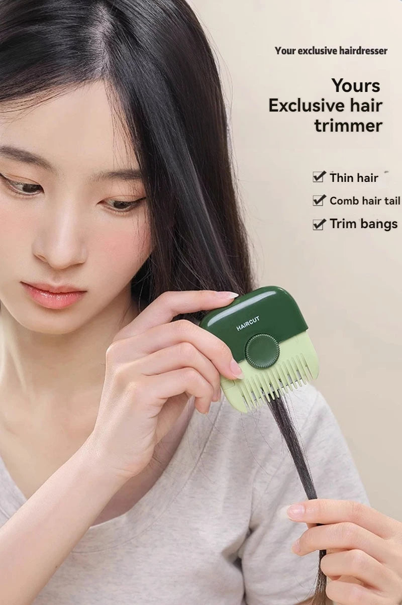 New Pattern 2 In 1 Baby HairCut And Hairdressing Comb Trim Bangs And Broken Hair Bangs Trimmer Manual Portable Barber Comb