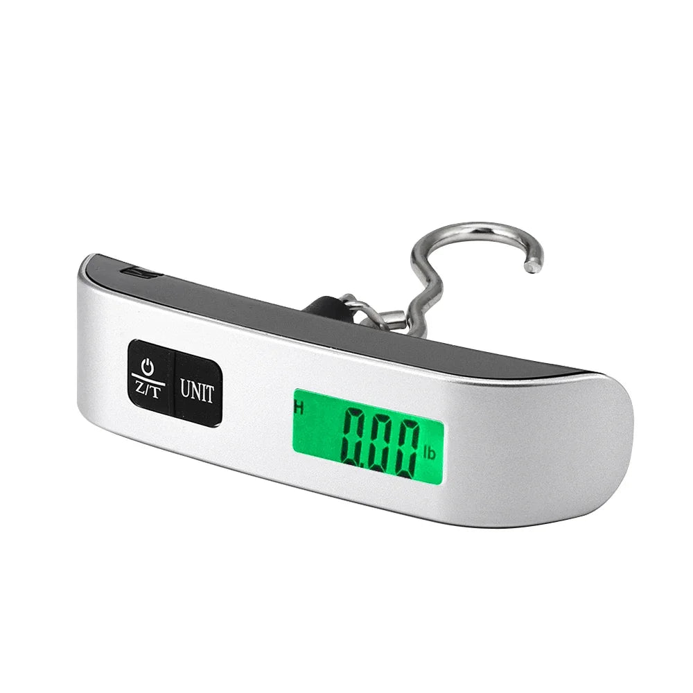 Portable Digital Luggage Hanging Scale 50kg/110lb LCD Display Electronic Scale Weight Balance Suitcase Travel Bag Scale